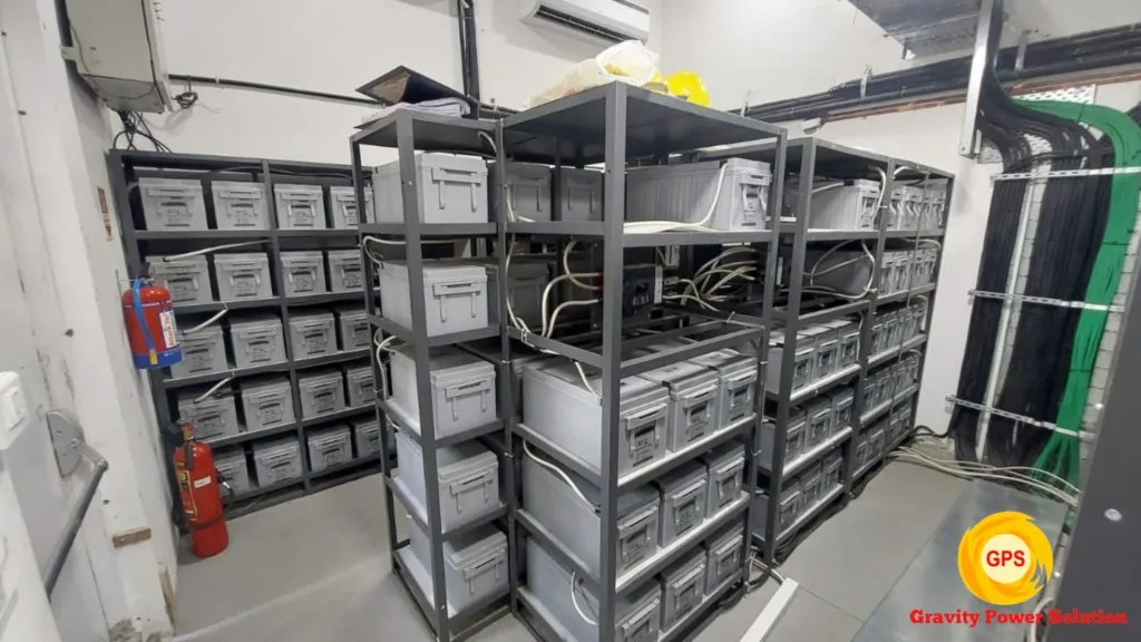 UPS battery bank rental setup for backup power